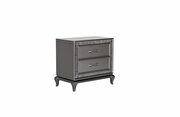 Contemporary gray glam style nightstand by Global additional picture 2