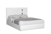 High-gloss white modern lines contemporary bed by Global additional picture 2
