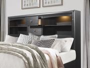Rubberwood gray storage bed w/ plenty of drawers by Global additional picture 3