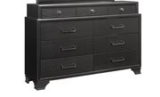 Rubberwood gray storage bed w/ plenty of drawers by Global additional picture 5