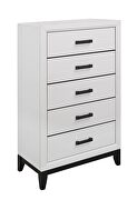 White contemporary style casual chest by Global additional picture 2