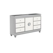 Silver/white contemporary style dresser by Global additional picture 3