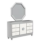 Silver/white contemporary style dresser by Global additional picture 4