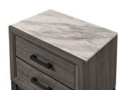 Foil gray / faux marble chest additional photo 2 of 1
