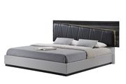Leatherette headboard modern bed by Global additional picture 2