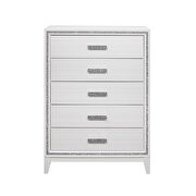 White glam style chest w/ crystals by Global additional picture 4