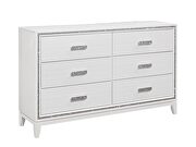 White dresser w/ led headboard and crystals by Global additional picture 3