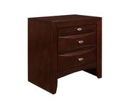 Modern merlot brown nightstand by Global additional picture 2
