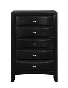 Modern chest in black wood by Global additional picture 2
