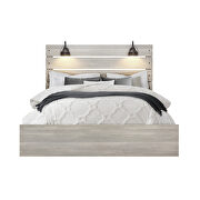 White wash queen bed in with lamps in rustic transitional style by Global additional picture 17