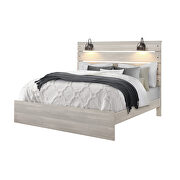 White wash queen bed in with lamps in rustic transitional style by Global additional picture 18