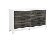 Modern farmstyle dresser with dark oak inlay by Global additional picture 2
