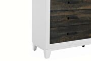 Modern farmstyle dresser with dark oak inlay by Global additional picture 3