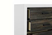 Modern farmstyle dresser with dark oak inlay by Global additional picture 4