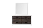 Modern farmstyle dresser with dark oak inlay by Global additional picture 6