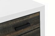 Modern farmstyle night stand with dark oak inlay by Global additional picture 5