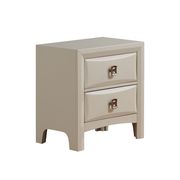 Casual style nightstand in almond beige finish by Global additional picture 2