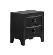 Casual style nightstand in black finish by Global additional picture 2