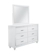 High-gloss modern design dresser in white additional photo 2 of 1