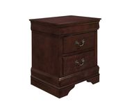 SImple casual style nightstand in merlot finish by Global additional picture 2
