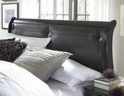 Simple casual style king bed in black finish by Global additional picture 2
