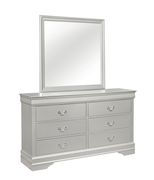 Simple casual style dresser in silver finish by Global additional picture 2