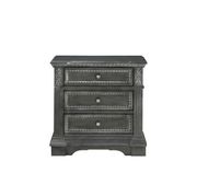 Gray finish nightstand w/ USB by Global additional picture 2