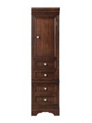 Cherry finish bed w/ drawers and tower storage by Global additional picture 4