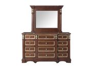 Cherry finish traditional style dresser by Global additional picture 4