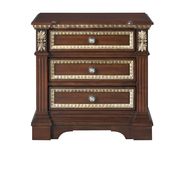 Cherry finish traditional style nightstand by Global additional picture 2