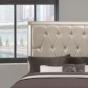 Champagne color mirrored accents king bed by Global additional picture 2