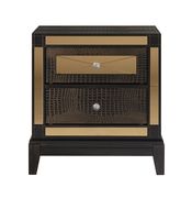 Luxurious golden mirrored accents nightstand by Global additional picture 2