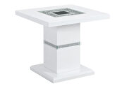 White coffee table with glass insert by Global additional picture 3