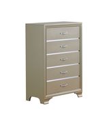 Modern simplistic chest in champagne finish by Global additional picture 2