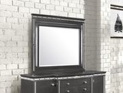 Crocodile metallic gray leather dresser by Global additional picture 2