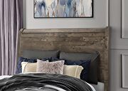 Grey oak finish farmstyle queen bed by Global additional picture 11