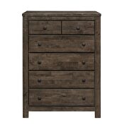 Grey oak finish farmstyle queen bed by Global additional picture 3