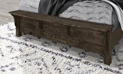 Grey oak finish farmstyle queen bed by Global additional picture 7
