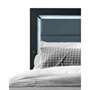 Black stylish bed w/ led by Global additional picture 9