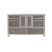 Silver metallic finish glam style dresser by Global additional picture 3
