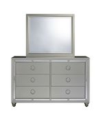 Gray/mirrored casual style full bed by Global additional picture 3