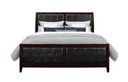 Casual style dark brown wood bed by Global additional picture 5