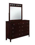 Casual style dark brown wood dresser by Global additional picture 2