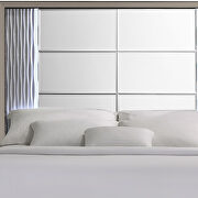 Mirrored panels glam style queen size bed by Global additional picture 6