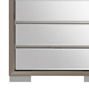 Mirrored panels glam style silver chest by Global additional picture 3