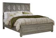 Gray/silver modern style king bed by Global additional picture 4