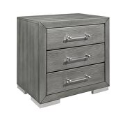 Night stand in silver by Global additional picture 2