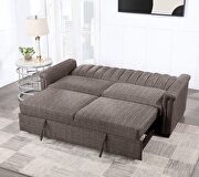 Brown pull out sofa bed by Global additional picture 2