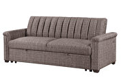 Brown pull out sofa bed by Global additional picture 6