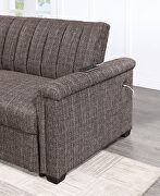 Brown pull out sofa bed by Global additional picture 10